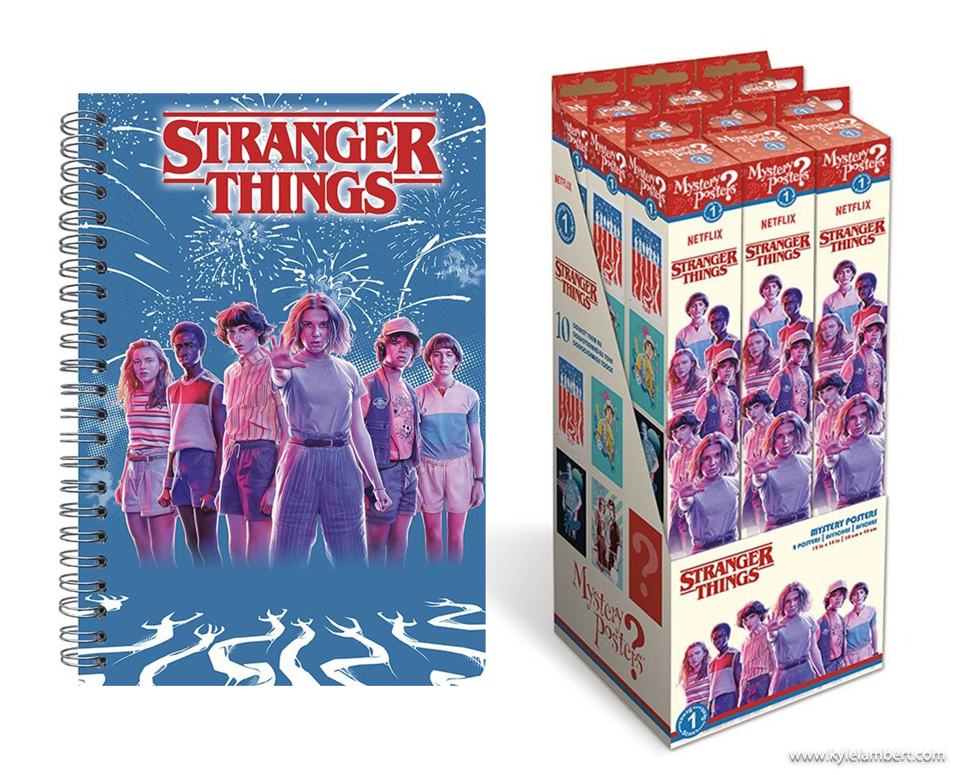 Stranger Things - Merchandise & Packaging Art - Notebook & Posters - Art