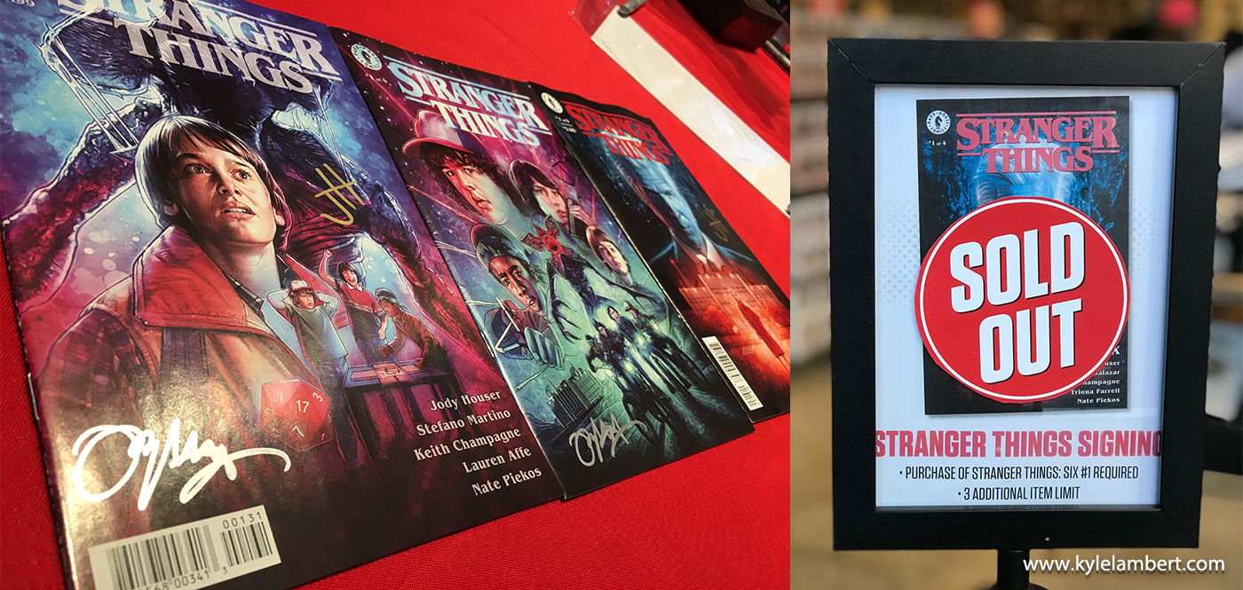 Stranger Things Comics Signed