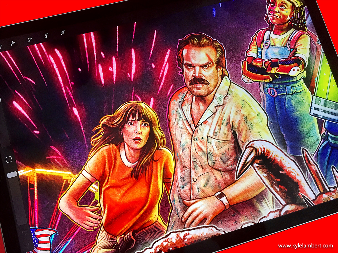 Kyle Lambert - Stranger Things 3 - Merchandise & Packaging Art