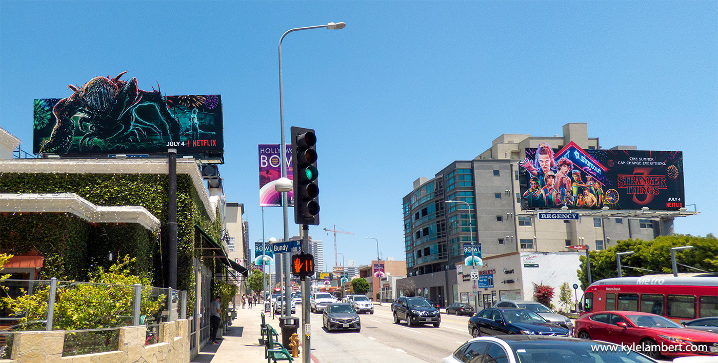 Stranger Things 3 - Billboard Wilshire Blvd