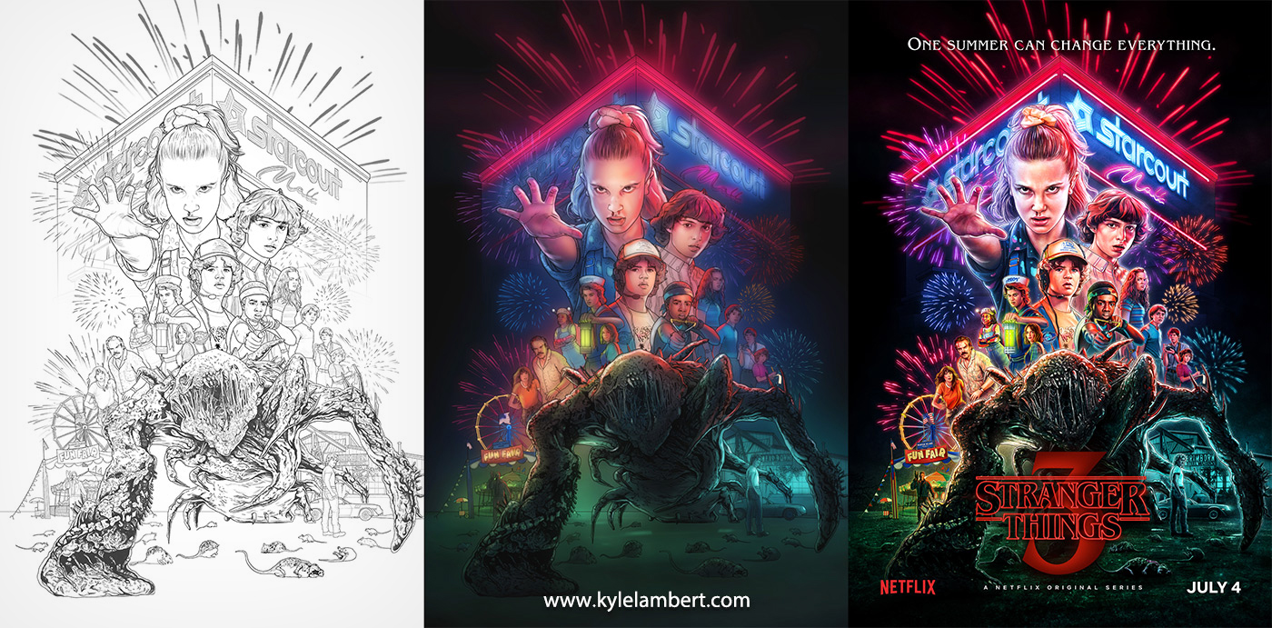 Stranger Things Series Wall Art Poster Print Netflix Original Posters  Pictures