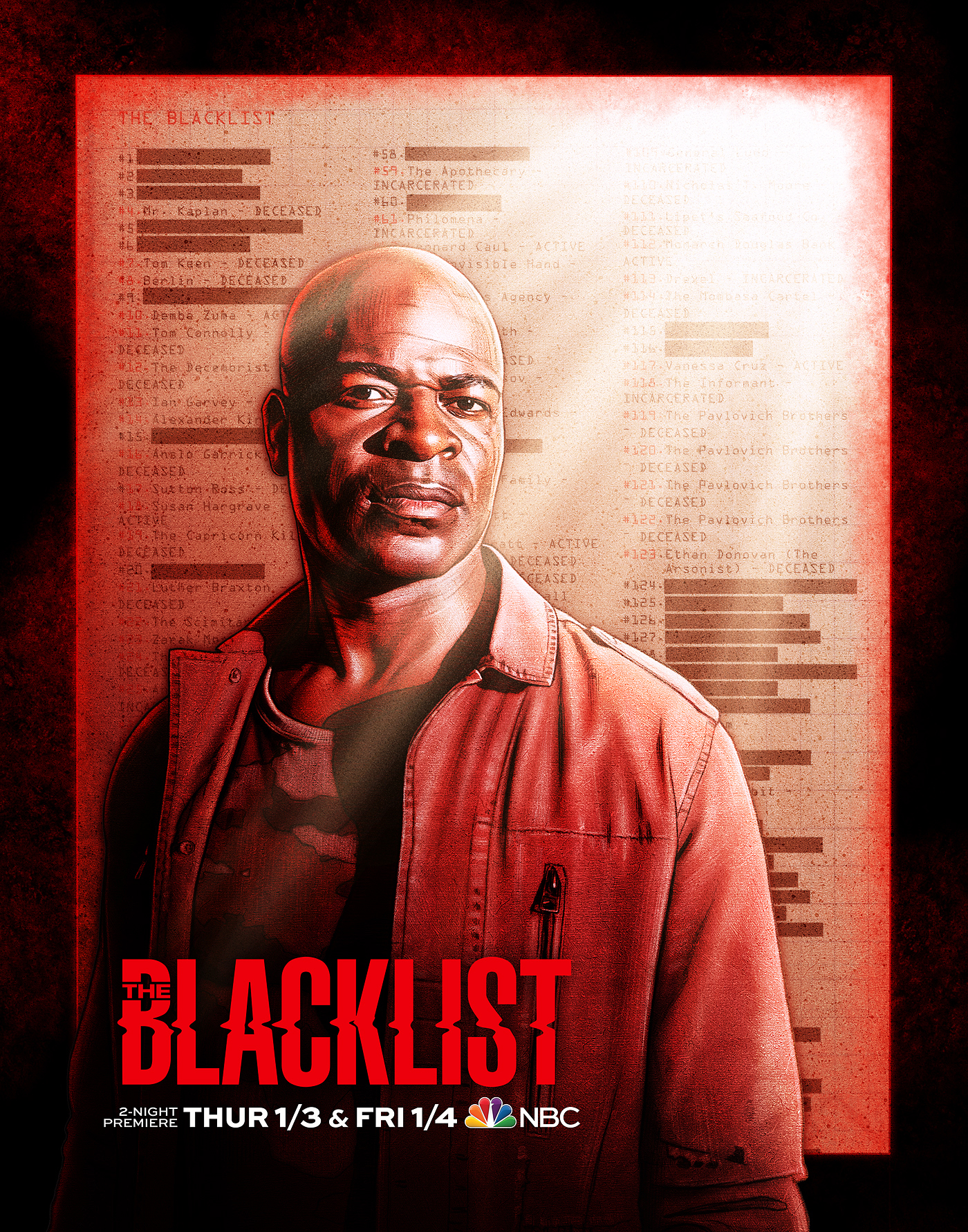The Blacklist Season 6 Poster - Dembe Zuma by Kyle Lambert