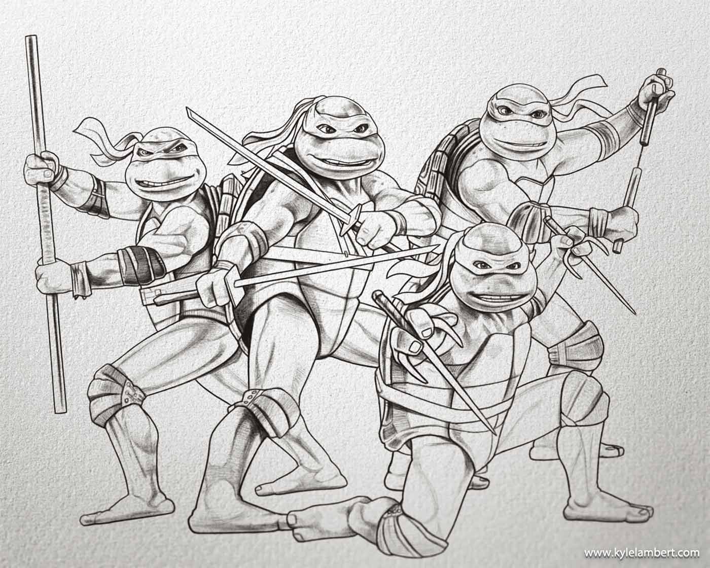 TMNT Movie Poster Turtles by Kyle Lambert
